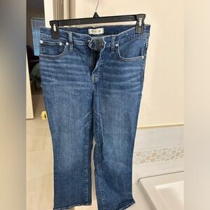 Wide leg kick out Madewell Jeans